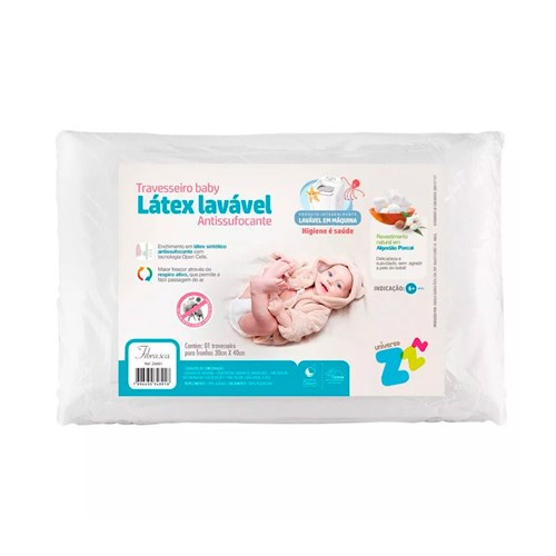 Travesseiro Látex Baby Antissufocante Fibrasca Z4891