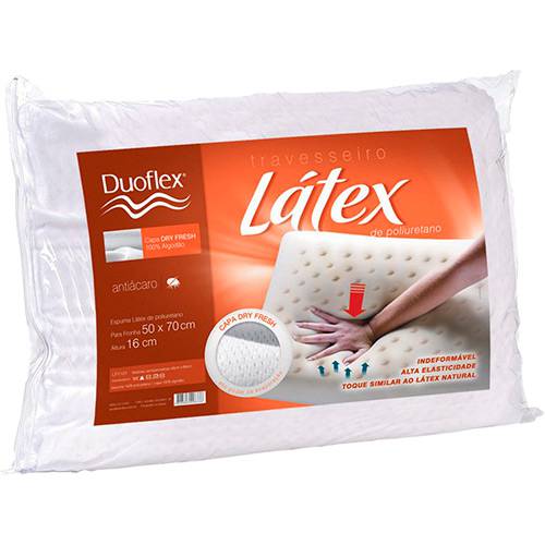 Travesseiro Latex Poliuretano LP1101 Duoflex