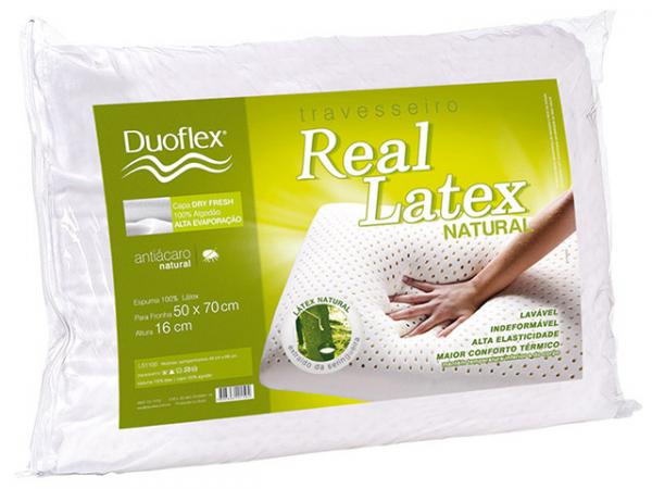Travesseiro Lavável e Super Ventilado - Duoflex Real Látex RLE50