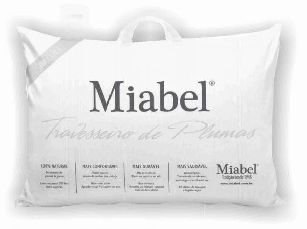 Travesseiro Miabel Dreams - Prata - Plumas de Ganso 50x70 Cm