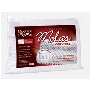 Travesseiro Molas Cervical 50x70cm - Duoflex - Branco
