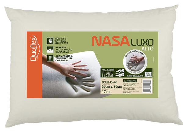 Travesseiro Nasa Alto Luxo 50x70cm - Duoflex