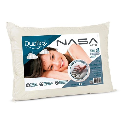 Travesseiro Nasa Alto Luxo Duoflex 0.50X0.70