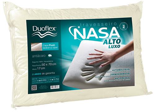 Travesseiro Nasa Alto Luxo - Duoflex