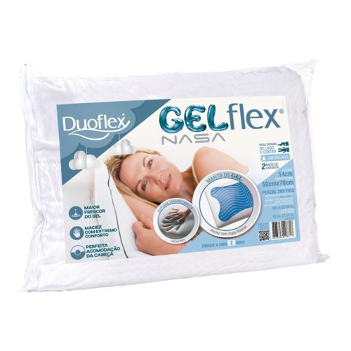 Travesseiro Nasa Gelflex 50x70cm - Duoflex