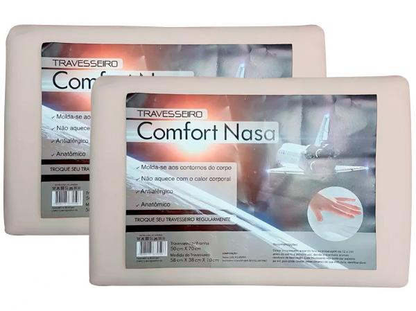 Travesseiro Nasa Master Comfort de Cabeça - Viscoelástico Nasa Comfort 2 Unidades