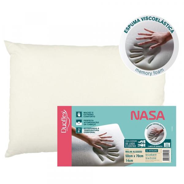Travesseiro NASA Viscoelástico - 14 Cm - Duoflex