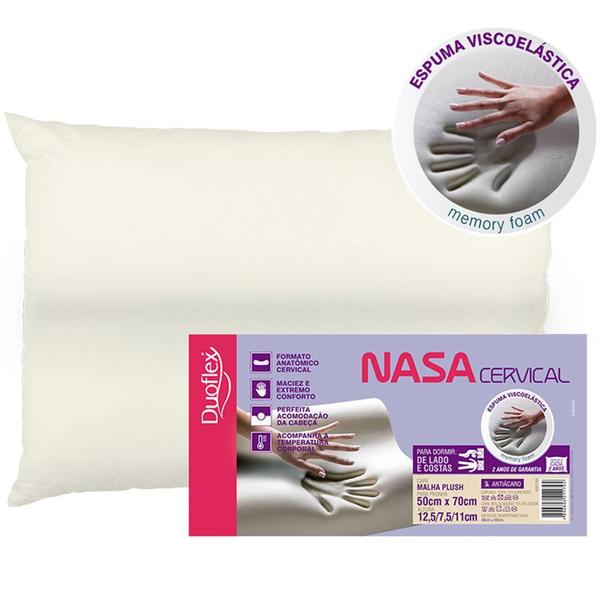Travesseiro NASA Viscoelástico Cervical Duoflex - 000NN2109