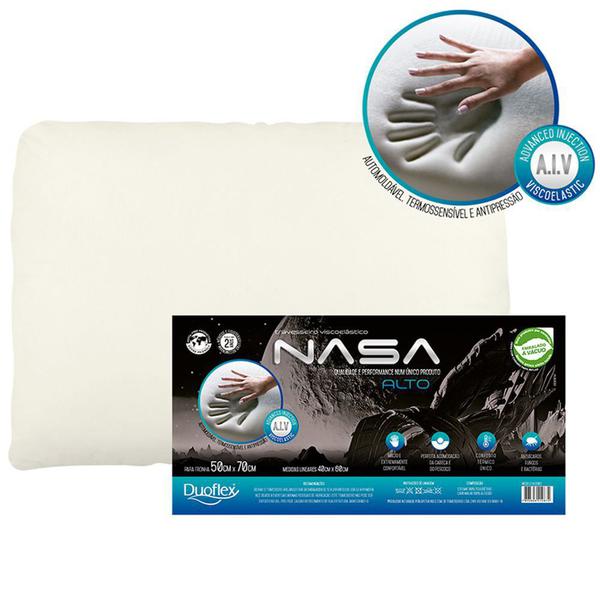 Travesseiro NASA-X Alto Viscoelástico Duoflex - 000NS3102