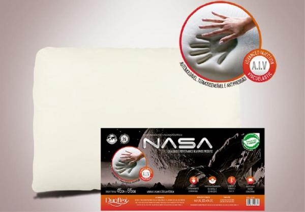 Travesseiro NASA-X Viscoelástico - 45 X 65 Cm - Duoflex