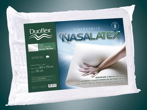 Travesseiro Nasalatex 50X70 Cm - Duoflex
