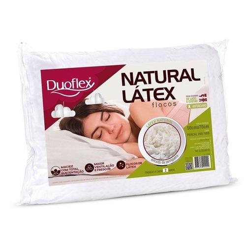 Travesseiro Natural Flocos de Látex - Duoflex