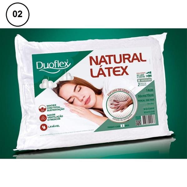 Travesseiro Natural Látex 14cm de Altura Ln1104 Duoflex