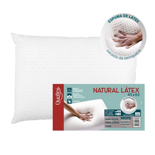 Travesseiro Natural Látex 45x65cm - Duoflex