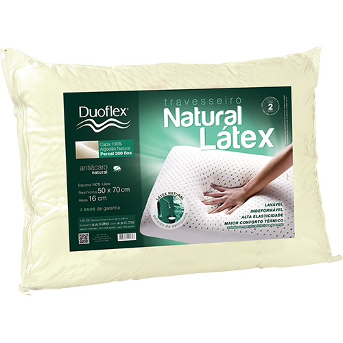 Travesseiro Natural Latex - Duoflex