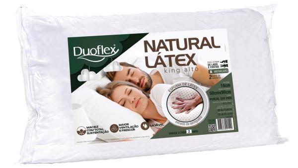 Travesseiro Natural Látex King Size 50x90cm - Duoflex