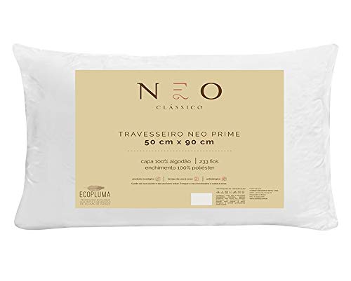 Travesseiro Neo Prime Ecopluma 100% Algodão 233 Fios 50x90cm