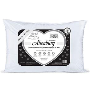 Travesseiro Percal 180 Fios 50x70 - Altenburg - BRANCO