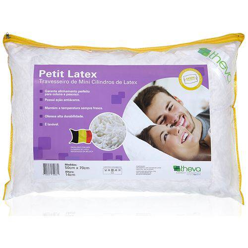 Travesseiro Petit Látex 100% Látex Natural Theva