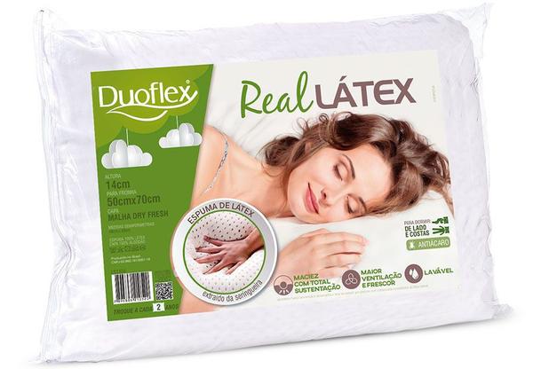 Travesseiro Real Latex 16cm Altura - Duoflex