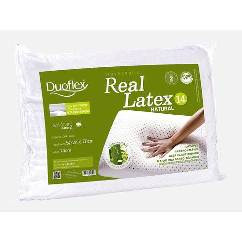 Travesseiro Real Látex 50x70x14 - Duoflex