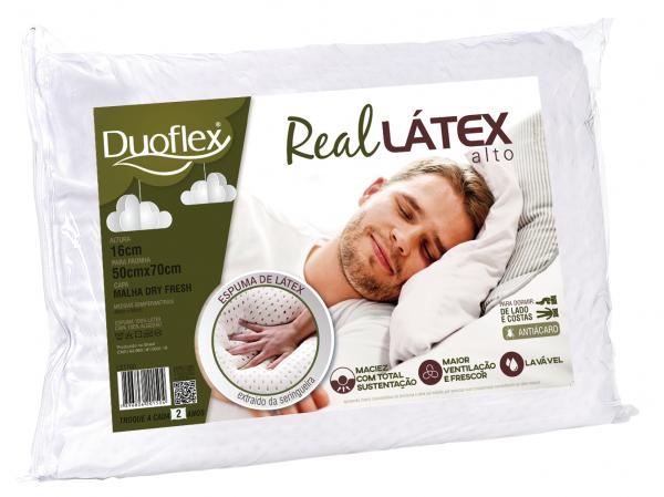 Travesseiro Real Látex Alto 50x70cm - Duoflex