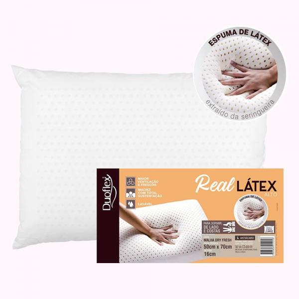 Travesseiro Real Látex Duoflex Alto