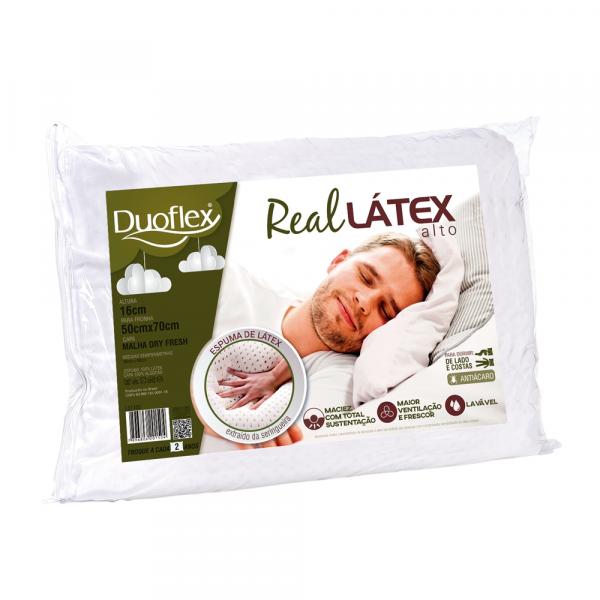Travesseiro Real Latex Ls1100 Alto Duoflex