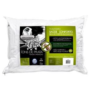 Travesseiro Saúde & Conforto Íons de Prata para Fronhas 50X70 - Fibrasca