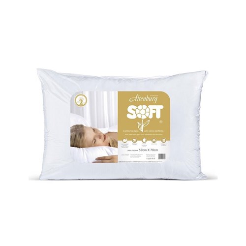 Travesseiro Soft Plus 50X70cm Altenburg Branco