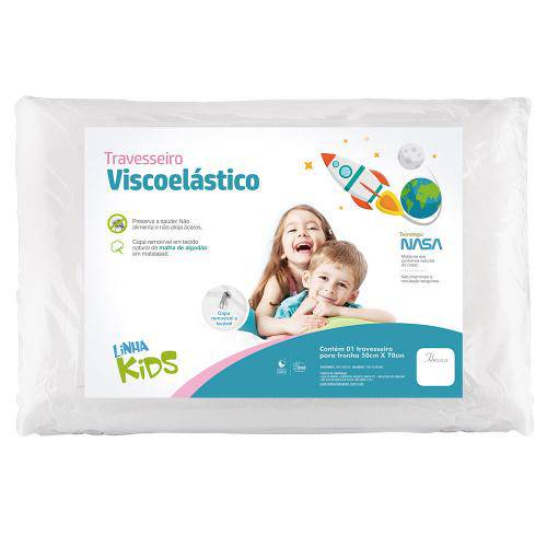 Travesseiro Visco Kids para Fronhas 50x70 Cm