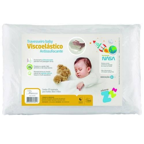 Travesseiro Viscoelástico Antissufocante - Fibrasca Baby Ref By4801