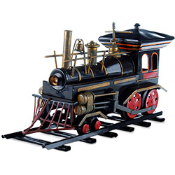 Tudo sobre 'Trem Coal-Burning Train - H117-7 - Preto  - Classic Home'