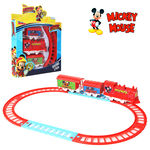 Trem / Ferrorama com 12 Pecas Mickey a Pilha na Caixa