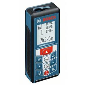 Trena a Laser Digital Bosch GLM 80 (Medidor de Distância Digital) com Régua R 60 Professional - Até 80 Metros