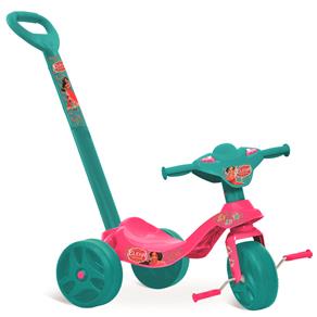 Triciclo Bandeirante Tico Tico com Pedal – Rosa/Verde