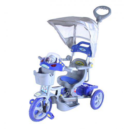 Triciclo Infantil Super Treck Azul com Som e Luz 900800 - Bel Fix