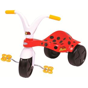 Triciclo com Pedal Infantil Joaninha Vermelho 7321 Xalingo