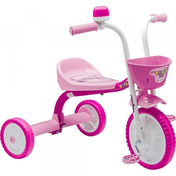 Triciclo 3 Rodas Infantil Bicicleta You 3 Girl 60002 Nathor