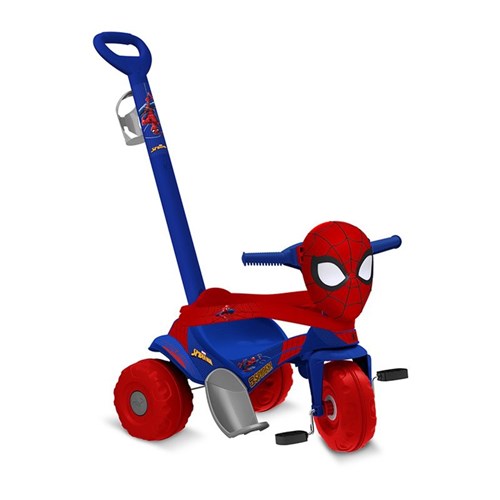 Triciclo de Passeio e Pedal - Disney - Marvel - Homem Aranha - Bandeirante