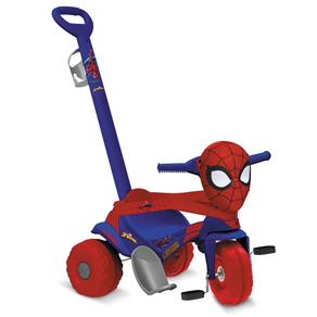 Triciclo de Passeio e Pedal Disney Marvel Homem Aranha Bandeirante
