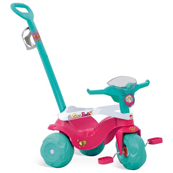 Triciclo de Passeio Motoban Barbie Verde/Rosa 2023 - Bandeirante