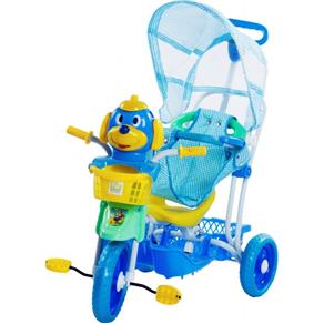 Triciclo Gangorra Cabeça Cachorro Azul - Bel Fix