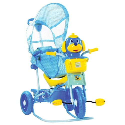 Triciclo Gangorra Cabeça Cachorro Azul - Belfix