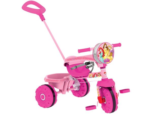Tudo sobre 'Triciclo Infantil Bandeirante com Empurador - Smart Princesas Disney Haste Removível'