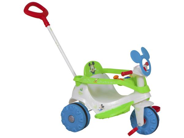 Triciclo Infantil Bandeirante com Empurrador - Velobaby Disney Mickey Haste Removível