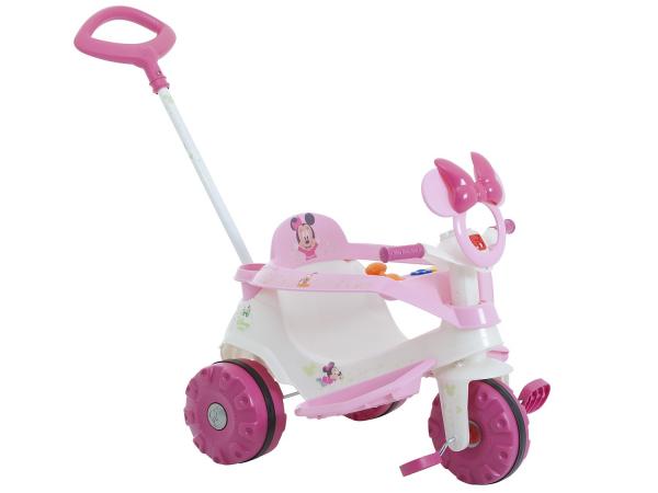 Triciclo Infantil Velobaby Disney Minnie - com Empurrador Bandeirante