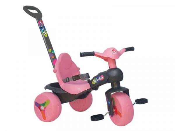 Triciclo Infantil Bandeirante Veloban Passeio - Haste Removível Porta Objetos