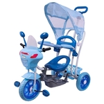 Triciclo Infantil Bel Brink Moto Azul Com Musica E Luzes