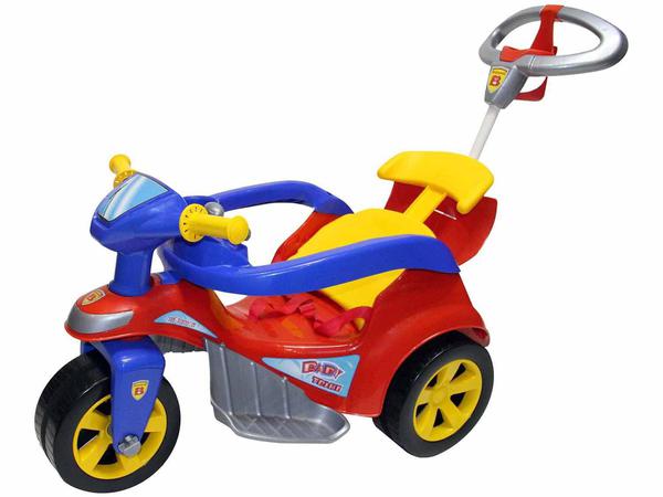 Triciclo Infantil Biemme com Empurrador - Baby Trike